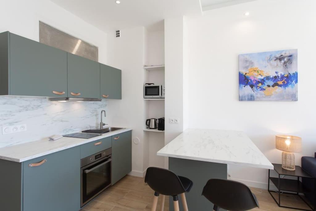 #43 Design Studio Terrace Ac Wifi Sea View 1Min Beach Nice Bagian luar foto