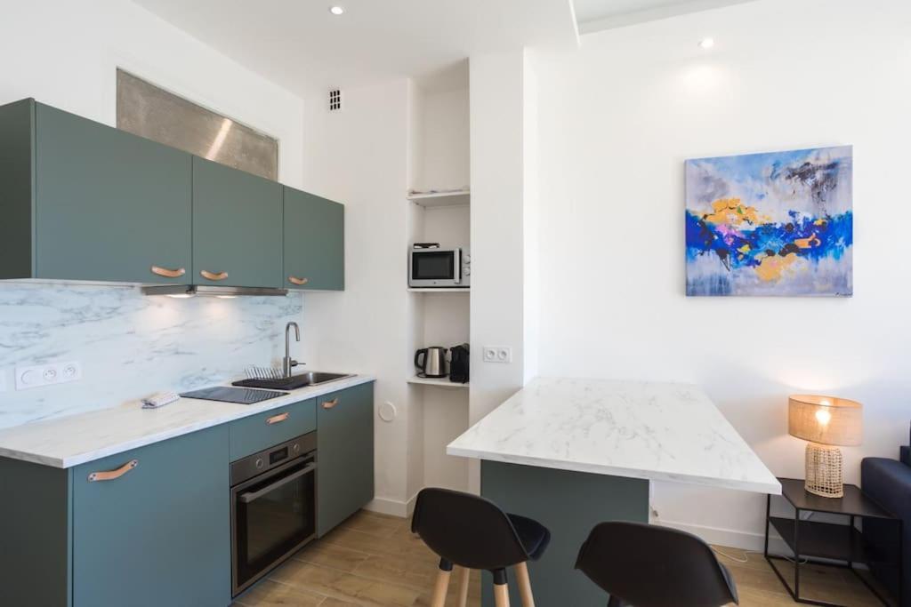 #43 Design Studio Terrace Ac Wifi Sea View 1Min Beach Nice Bagian luar foto