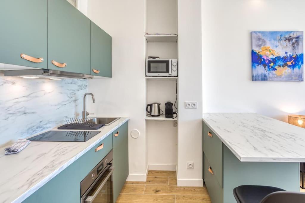 #43 Design Studio Terrace Ac Wifi Sea View 1Min Beach Nice Bagian luar foto