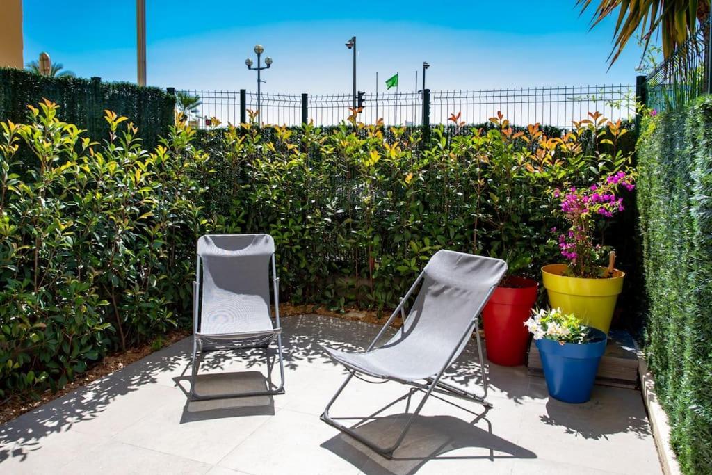#43 Design Studio Terrace Ac Wifi Sea View 1Min Beach Nice Bagian luar foto